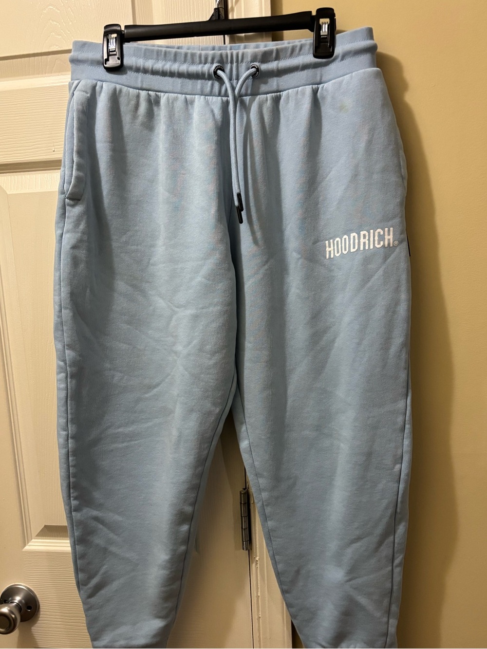 Men light blue Hoodrich sweatpants Size Large Light Blue Fleece Joggers